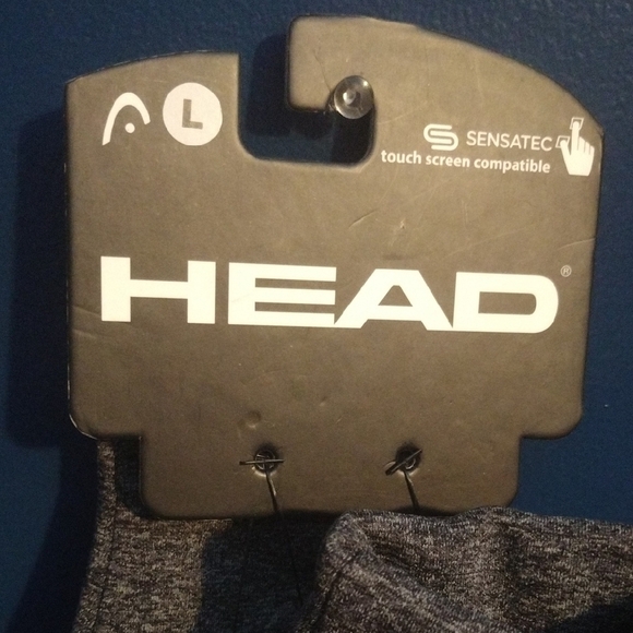 HEAD Gray Knit Gloves with Elastic Wrist Touchscreen Sensitive​​ - Picture 4 of 5